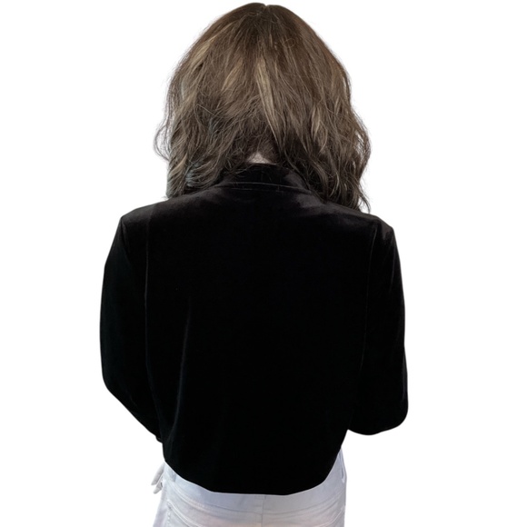 Forever 21 Velvet Neck Tie Cardigan Shrug - Picture 6 of 10